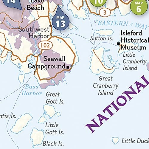Acadia National Park Day Hikes Map (National Geographic Topographic Map Guide, 1714) by National Geographic Maps