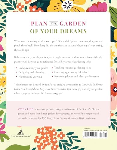 The Bricks 'n Blooms Beautiful and Easy-Care Flower Garden Planner by Stacy Ling