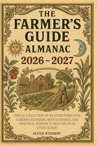 The Farmer’s Guide Almanac 2026–2027: Annual Collection of Weather Forecasts, Garden Calendars, Moon Guidance, and Practical Wisdom to Help You Plan Every Season by Oliver Windrow