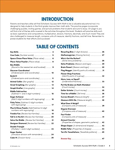 Scholastic Success with Math Grade 3 Workbook by Scholastic Teaching Resources