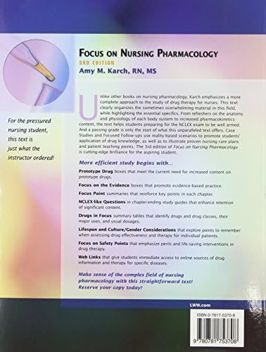Focus On Nursing Pharmacology by Amy M. Karch