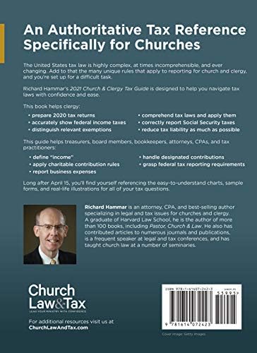 2021 Church & Clergy Tax Guide by Richard R. Hammar