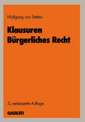 Klausuren Bürgerliches Recht (German Edition) by Wolfgang von Stetten