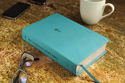 NIV, Foundation Study Bible, Leathersoft, Teal, Red Letter by Zondervan