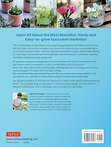 The Essential Book of Succulents: A Guide to the 250 Best Varieties for Beginners by Kentaro Kuroda