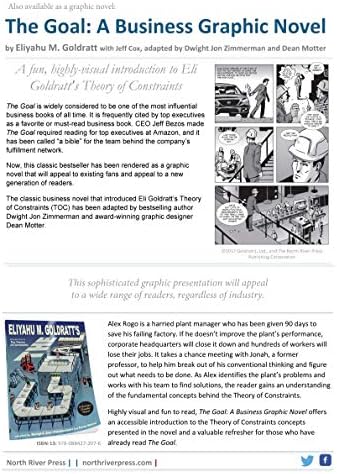 The Goal: 40th Anniversary Edition: A Process of Ongoing Improvement by Eliyahu M Goldratt
