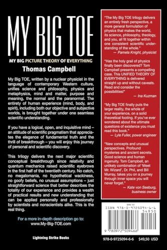 My Big Toe: A Trilogy Unifying Philosophy, Physics, and Metaphysics: Awakening, Discovery, Inner Workings by Thomas Campbell