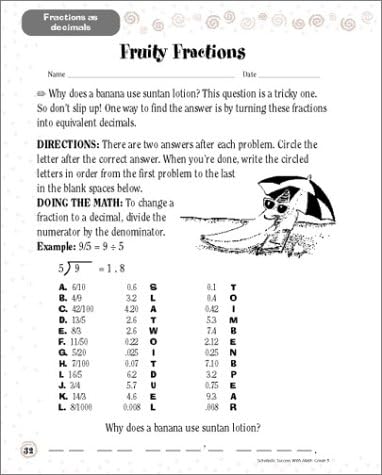 Scholastic Success With Math: Grade 5 by Scholastic Inc