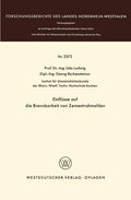 Einflüsse auf die Brennbarkeit von Zementrohmehlen (Forschungsberichte des Landes Nordrhein-Westfalen) (German Edition) by Udo Ludwig