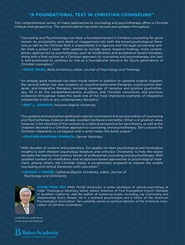 Counseling and Psychotherapy: A Christian Perspective by Siang-Yang Tan