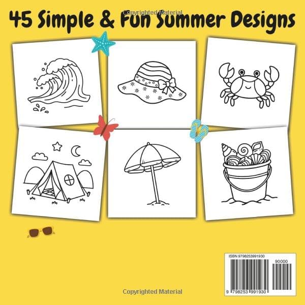 Summer Fun: Easy Summer Coloring Book by Dorian Shield