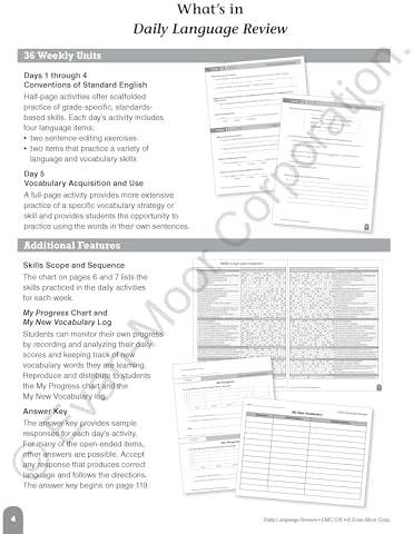 Evan-Moor Daily Language Review, Grade 6, Activities, Homeschooling and Classroom Resource Workbook, Reproducible Worksheets, Teacher Edition, Daily Practice, Skills Assessment, Grammar, Punctuation by Evan-Moor Educational Publishers