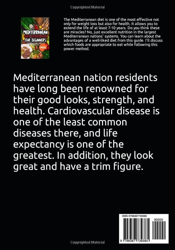MEDITERRANEAN DIET COOKBOOK FOR BEGINNERS by Gabrielle Walter