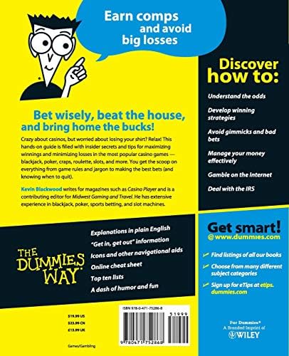Casino Gambling For Dummies (For Dummies Series) by Kevin Blackwood