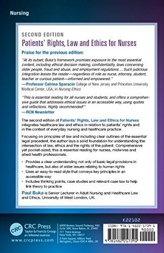 Patients' Rights, Law and Ethics for Nurses by Paul Buka