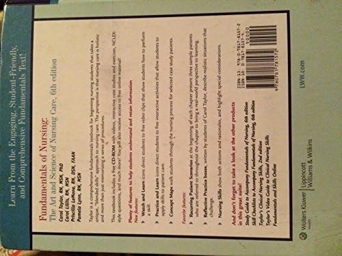 Fundamentals of Nursing: The Art and Science of Nursing Care by Carol Taylor