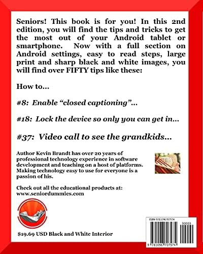 The Senior Dummies' Guide to Android Tips and Tricks: How to Feel Smart While Using Android Phones and Tablets by Kevin Brandt