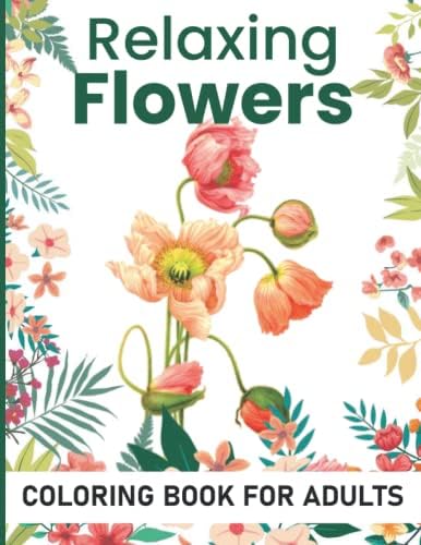 Flowers Coloring Book for Adults (Spanish Edition) by Funtastikk