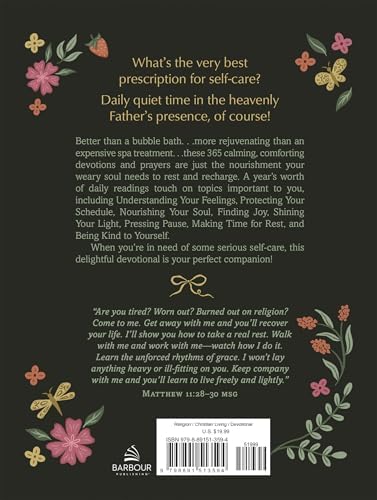 The Self-Care Daily Devotional: 365 Days of Calming Comfort from God's Word by Compiled by Barbour Staff