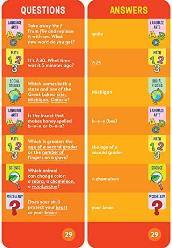 Brain Quest 2nd Grade Smart Cards Revised 5th Edition (Brain Quest Smart Cards) by Workman Publishing