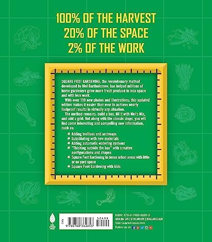 All New Square Foot Gardening, 3rd Edition, Fully Updated: MORE Projects - NEW Solutions - GROW Vegetables Anywhere (Volume 9) by Mel Bartholomew