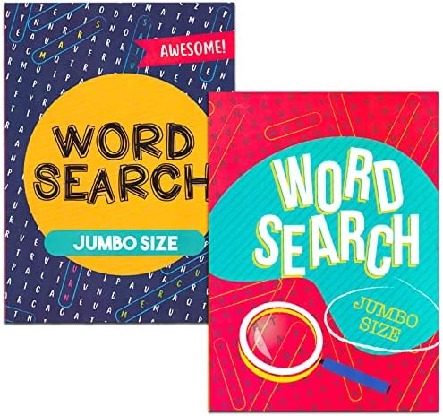 8 Large Print Word Search Books for Adults, Seniors - Set of 8 Jumbo Word Hunt Puzzle Books with Large Print Plus Pen and Magnifier (Over 700 Word Find Puzzles) by Word Search Books