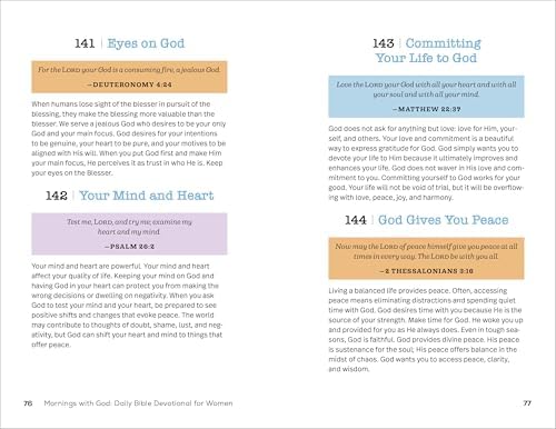 Mornings With God: Daily Bible Devotional for Women: 365 Devotions to Inspire Your Day by Dr. India Logan