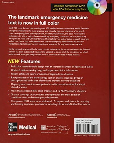 Tintinalli's Emergency Medicine: A Comprehensive Study Guide, Seventh Edition (Book and DVD) (Emergency Medicine (Tintinalli)) by Judith Tintinalli