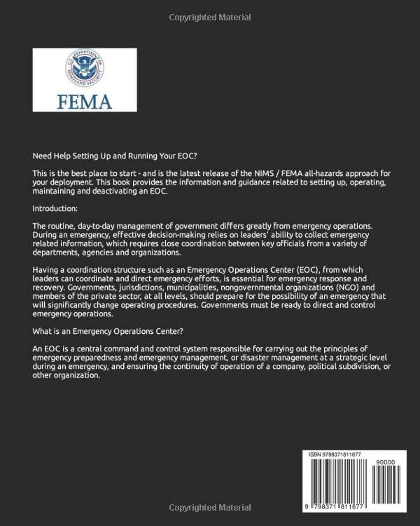 Emergency Operations Center How-to Quick Reference Guide [Latest: October 2022]: FEMA / National Incident Management System EOC Emergency Response and Recovery by National Incident Management System