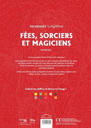 Coloriages Mystères Disney - Fées, sorciers et magiciens by William Bal