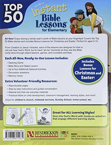 Top 50 Instant Bible Lessons for Elementary with Object Lessons by Lindsey Whitney