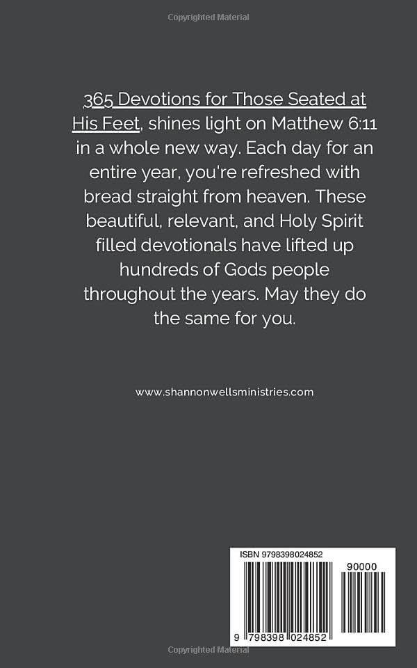 Daily Bread: 365 Devotions for those seated at His feet by Shannon Wells Boykins