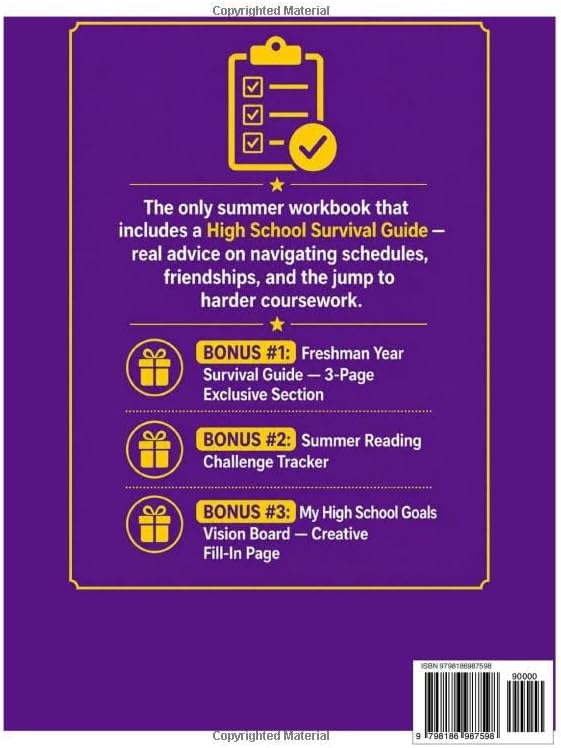 Summer Leap Success Workbook: Rising 9th Graders (Ages 13–14) — Start High School Confident, Prepared & Ahead of the Class (ScholarVanta Learning Collection) by Olivera Sandina