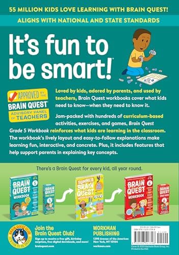 Brain Quest Workbook: 5th Grade Revised Edition by Workman Publishing