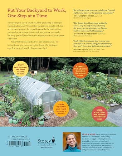 The Seven-Step Homestead: A Guide for Creating the Backyard Microfarm of Your Dreams by Leah M. Webb