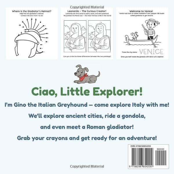 My First Trip to Italy: A fun travel adventure with dot-to-dots, mazes, coloring, and more for kids ages 3–6. (Little Explorer Series) by Emma Wimly