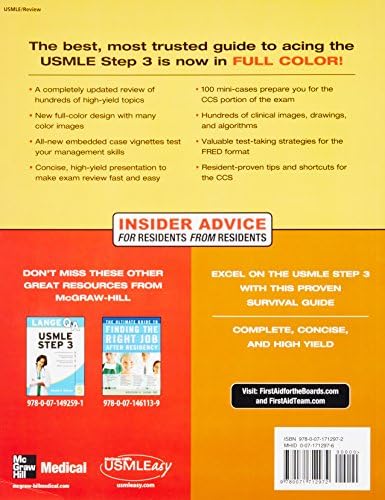 First Aid for the USMLE Step 3, Third Edition by Tao Le