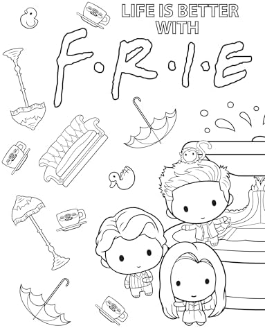The Official Friends Coloring Book: The One with 100 Images to Color! by Micol Ostow