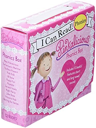 Pinkalicious 12-Book Phonics Fun!: Includes 12 Mini-Books Featuring Short and Long Vowel Sounds – Early Reader Collection for Sight Words and Literacy Development (Ages 3-6) (I Can Read Phonics Fun) by Victoria Kann