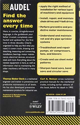 Audel Millwrights and Mechanics Guide (Audel Technical Trades Series) by Thomas B. Davis