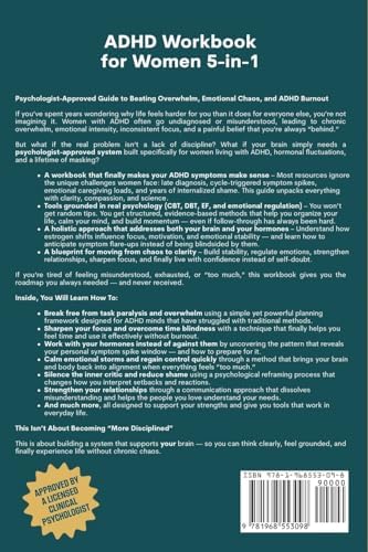 ADHD Workbook for Women 5-in-1: How to Declutter, Beat Overwhelm, Sharpen Executive Function, Sync Hormones, Tame Emotions, and Strengthen Relationships (Order Within Chaos) by Vivian Whitmore