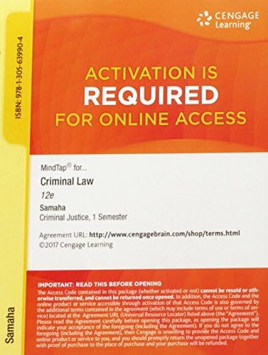 Criminal Law by Joel Samaha