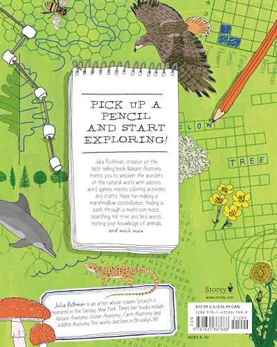 Julia Rothman's Nature Anatomy Activity Book: Match-Ups, Word Puzzles, Quizzes, Mazes, Projects, Secret Codes + Lots More by Julia Rothman