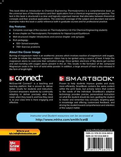 Introduction To Chemical Engineering Thermodynamics (SIE), 8th edition by J.M. Smith