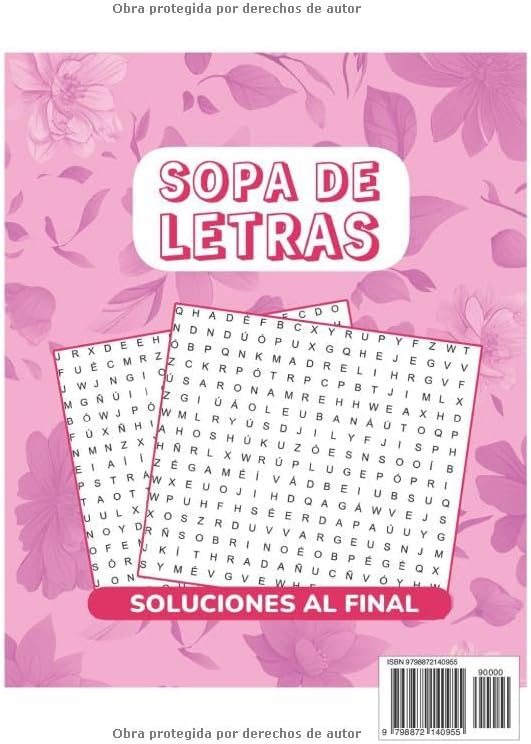 Sopa de letras de la abuela: Letra grande, páginas que hablan, en español (Spanish Edition) by Cute Racoon Publisher