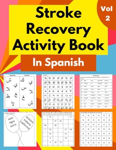 Stroke Recovery Activity Book in Spanish Vol 2: Puzzles Workbook for Traumatic Brain Injury & Aphasia Rehabilitation (Spanish Edition) by Maria Anna