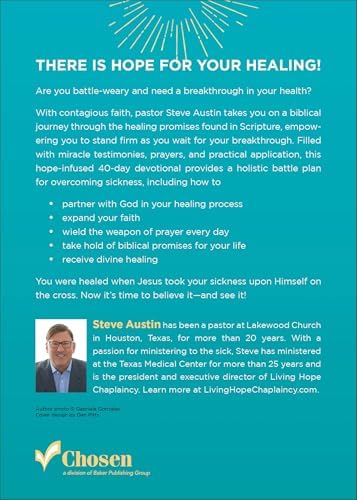 Be Healed: A 40-Day Devotional to Reclaim Your Health by Steve Austin
