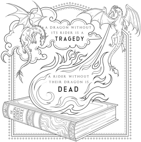 Fourth Wing: The Official Coloring & Sticker Book (Includes 2 Pages of Stickers to Color) (Dover Adult Coloring Books) by Entangled