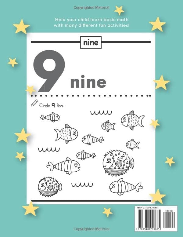 Preschool Math Workbook for Toddlers Ages 2-4: Beginner Math Preschool Learning Book with Number Tracing and Matching Activities for 2, 3 and 4 year olds and kindergarten prep by Modern Kid Press