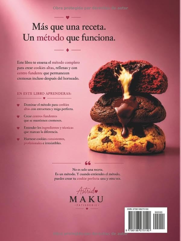 Santísima Cookie: El método para cookies New York altas, rellenas y con centro fundente (Spanish Edition) by Astrid González